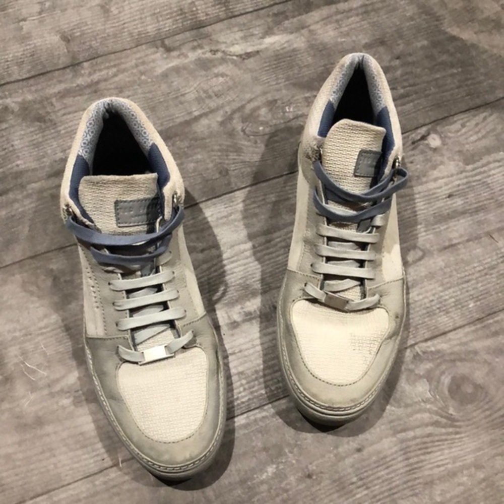 Ted Baker Gray and Blue Sneakers